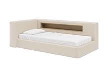 Кровать Ellipsefurniture Диван-кровать Cube c нишей L (молочный, букле) арт. CU01105500204