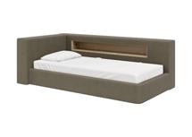 Кровать Ellipsefurniture Диван-кровать Cube c нишей L (серо-зеленый FiberGuard) арт. CU01105510607