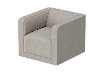Кровать Ellipsefurniture Кресло Cube (бежевый, рогожка) арт. CU01022503805