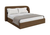 Кровать Ellipsefurniture Кровать двуспальная Classic 180 см (коричневый, рогожка) арт. СF01142500305