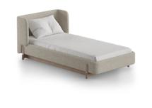 Кровать Ellipsefurniture Кровать Basic спальное место 90*200 см (молочный, букле) арт. BS01175500204