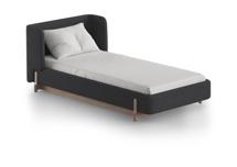 Кровать Ellipsefurniture Кровать Basic спальное место 90*200 см (серый, букле) арт. BS01175500504