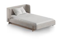 Кровать Ellipsefurniture Кровать Basic спальное место 120*200 см (молочный, рогожка) арт. BS01185500205