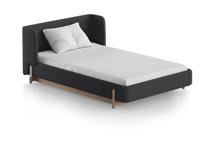 Кровать Ellipsefurniture Кровать Basic спальное место 120*200 см (серый, букле) арт. BS01185500504