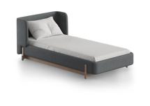 Кровать Ellipsefurniture Кровать Basic спальное место 90*200 см (светло-серый, твид) арт. BS01177109903