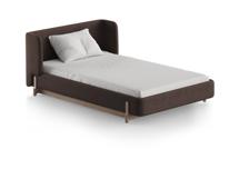 Кровать Ellipsefurniture Кровать Basic спальное место 120*200 см (шоколад, твид) арт. BS01187104403