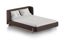 Кровать Ellipsefurniture Кровать Basic спальное место 140*200 см (шоколад, твид) арт. BS01197104403