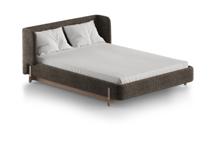 Кровать Ellipsefurniture Кровать Basic спальное место 140*200 см (коричневый, рогожка) арт. BS01195500305