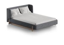 Кровать Ellipsefurniture Кровать Basic спальное место 140*200 см (серый, рогожка) арт. BS01195500505