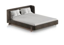 Кровать Ellipsefurniture Кровать Basic спальное место 160*200 см (коричневый, рогожка) арт. BS01205500305