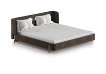 Кровать Ellipsefurniture Кровать Basic спальное место 180*200 см (коричневый, рогожка) арт. BS01215500305