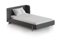 Кровать Ellipsefurniture Кровать Basic спальное место 120*200 см (серый, твид) арт. BS01187100503