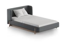 Кровать Ellipsefurniture Кровать Basic спальное место 120*200 см (светло-серый, твид) арт. BS01187109903