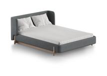 Кровать Ellipsefurniture Кровать Basic спальное место 140*200 см (светло-серый, твид) арт. BS01197109903