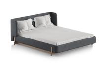 Кровать Ellipsefurniture Кровать Basic спальное место 160*200 см (серый, твид) арт. BS01207100503