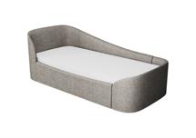 Кровать Ellipsefurniture Диван-кровать KIDI Soft с низким изножьем 90*200 см R (коричневый, рогожка) арт. KD010324620401