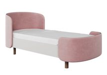 Кровать Ellipsefurniture Кровать подростковая KIDI Soft размер М антивандальная ткань (розовый) арт. KD010108020201