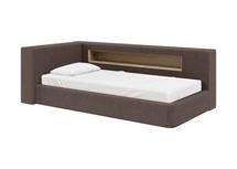 Кровать Ellipsefurniture Диван-кровать Cube c нишей L (шоколад, твид) арт. CU01105504403