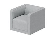Кровать Ellipsefurniture Кресло Cube (светло-серый, твид) арт. CU01022509903