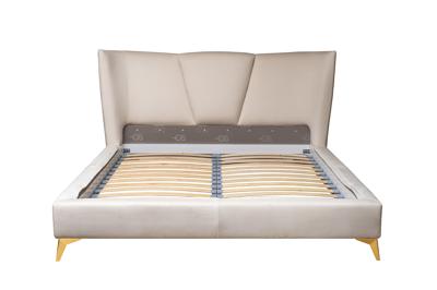 Кровать Garda Decor Кровать Siena без мех.велюр кремовый Colt1008 199*222*116см арт. Siena-160-Colt1008-CREAM