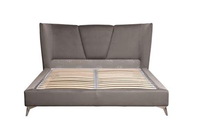 Кровать Garda Decor Кровать Сиена(Siena) без мех.велюр серый Colt017 199*222*116см арт. Siena2К-160-Colt017