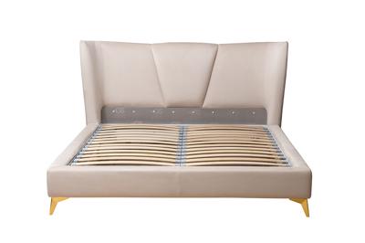 Кровать Garda Decor Кровать Сиена(Siena) без мех.велюр бежевый Colt002 199*222*116см арт. Siena2К-160-Colt002