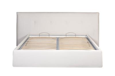 Кровать Garda Decor Кровать Комо(Como) c подъем.мех. шенилл белый  Мисс(Miss)01 270*240*110 арт. COMO3К-180М-MISS01