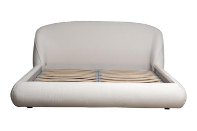 Кровать Garda Decor Кровать Палаццо(Palazzo) 160 без мех.рогожка св.бежевая Norton-SVBEG 198*240*90см арт. Palazzo-160-Norton SVBEG