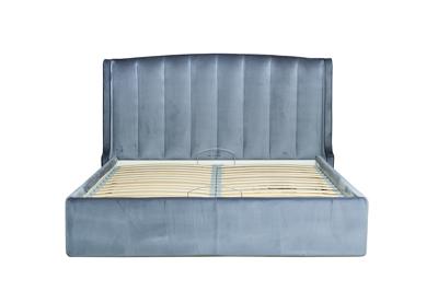 Кровать Garda Decor Кровать Одри(Odry) c подъем.мех.вельвет синий Velv-SIN 186*220*120 арт. ODRY1К-160M-Velv SIN+Colt1006