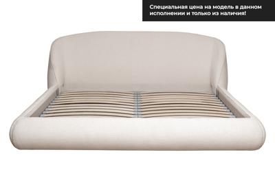 Кровать Garda Decor Кровать Палаццо(Palazzo) 180 без мех.шенилл экрю Natur-Ecru 215*240*90см арт. Palazzo-180-Natur Ecru
