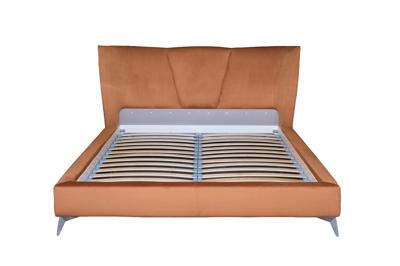 Кровать Garda Decor Кровать Сиена(Siena) без мех.велюр терракотовый Colt006-TER 199*222*116см арт. Siena-160-Colt006