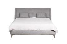 Кровать Garda Decor Кровать Michelle 160cм 4 кат, ткань+кожа арт. GD-MICHELLE-160-4-TL