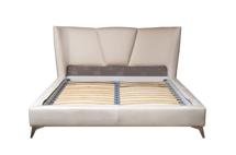 Кровать Garda Decor Кровать Siena без мех.велюр кремовый Colt1008 199*222*116см арт. Siena-160-Colt1008-CREAM