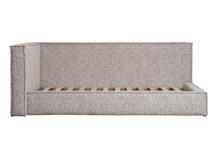 Кровать Garda Decor Кровать детская угловая Runa-80 с мех шенилл серая Seppia Ser 114*215*80см арт. Runa-80М-Seppia Ser