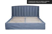 Кровать Garda Decor Кровать Odry c подъем.мех. шенилл синий Natur Sin 206*220*120 арт. ODRY-180M-Natur Sin+Colt1006
