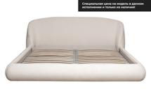 Кровать Garda Decor Кровать Palazzo 180 без мех.шенилл экрю Natur Ecru 215*240*90см арт. Palazzo-180-Natur Ecru
