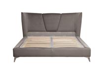 Кровать Garda Decor Кровать Сиена(Siena) без мех.велюр серый Colt017 199*222*116см арт. Siena2К-160-Colt017