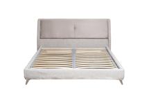 Кровать Garda Decor Кровать Мишель(Michelle) без под.мех. серый Norton-SER+Mocka43 183*230*99см арт. MICHELLE-160-Norton SER+Mock43