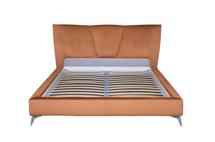 Кровать Garda Decor Кровать Сиена(Siena) без мех.велюр терракотовый Colt006-TER 199*222*116см арт. Siena-160-Colt006