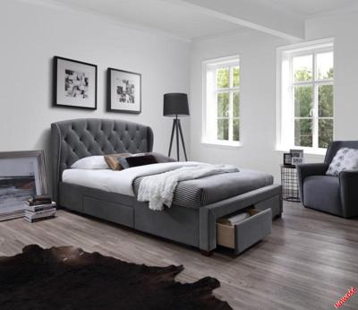 Кровать Halmar Кровать Halmar SABRINA (серый) 160/200 арт. V-CH-SABRINA-LOZ-POPIELATY