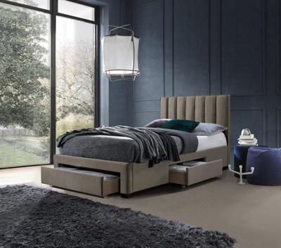 Кровать Halmar Кровать HALMAR GRACE Velvet бежевый, 120/200 арт. V-CH-GRACE_120-LOZ-BEZOWY