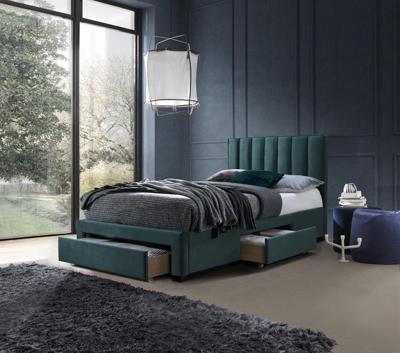 Кровать Halmar Кровать HALMAR GRACE Velvet темно-зеленый, 120/200 арт. V-CH-GRACE_120-LOZ-C.ZIELONY