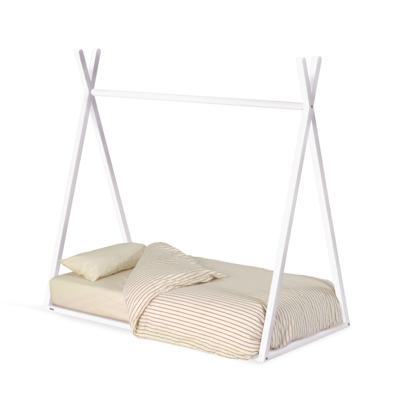 Кровать La Forma (ех Julia Grup) Maralis Кровать-вигвам из массива бука с белой отделкой 70 x 140 см арт. 146036
