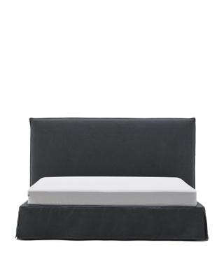 Кровать La Forma (ех Julia Grup) Кровать Jaira антрацитово-серого цвета со съемным чехлом для матраса 180 x 200 арт. 216206