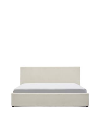 Кровать La Forma (ех Julia Grup) Кровать Nahiri бежевого цвета из шенилла с ящиком для хранения 150 x 200 см арт. 418938