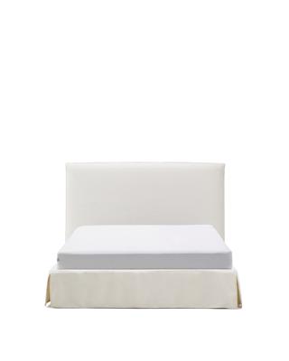 Кровать La Forma (ех Julia Grup) Кровать Jaira из белого шенилла со съемным чехлом для матраса 150x190 см арт. 447723