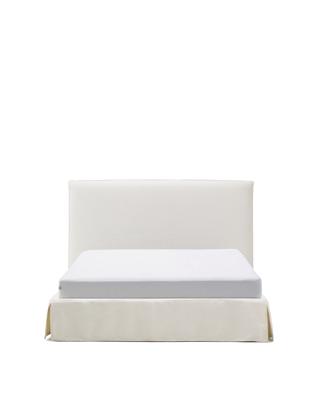 Кровать La Forma (ех Julia Grup) Кровать Jaira из белого шенилла со съемным чехлом для матраса 160x200 см арт. 447725