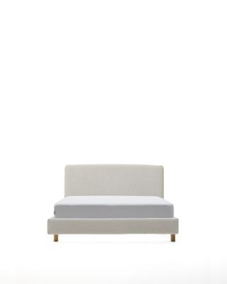 Кровать La Forma (ех Julia Grup) Кровать Valma из жемчужного шенилла со съемным чехлом для матраса 90 x 200 см арт. 216228