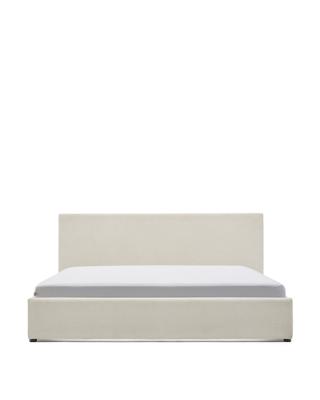 Кровать La Forma (ех Julia Grup) Кровать Nahiri бежевого цвета из шенилла с ящиком для хранения 180 x 200 см арт. 418940