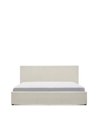 Кровать La Forma (ех Julia Grup) Кровать Nahiri бежевого цвета из шенилла с ящиком для хранения 160 x 200 см арт. 418934